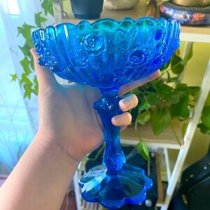 Vintage | Cobalt Glass Candy Dish